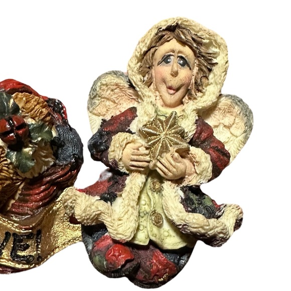 Vintage Christmas Brooch Pins Teddy Bear Angel - Picture 2 of 8